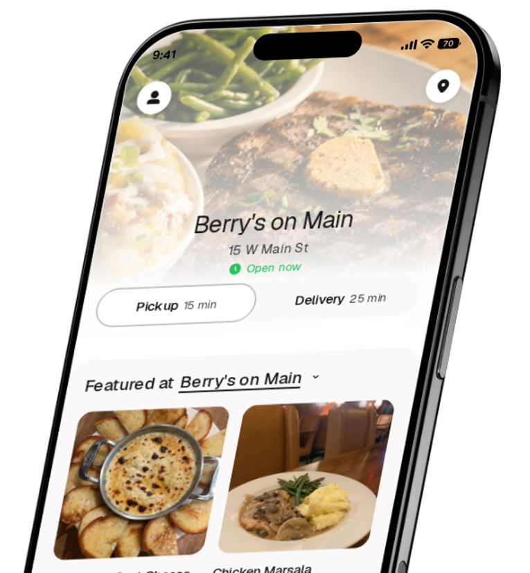 Berry's on Main app preview