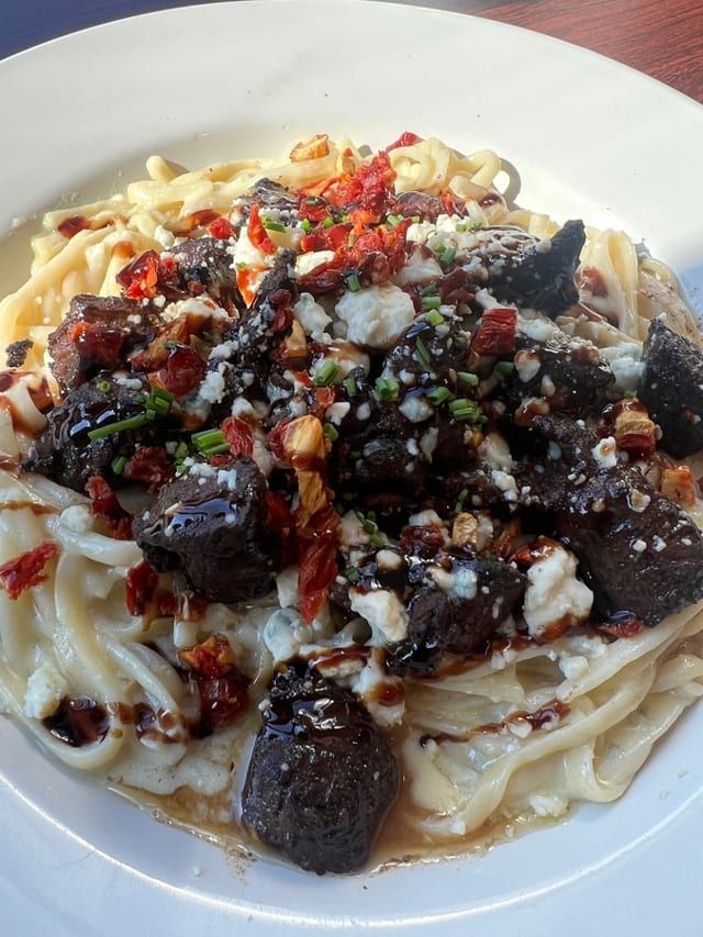 Gorgonzola Beef Tips.