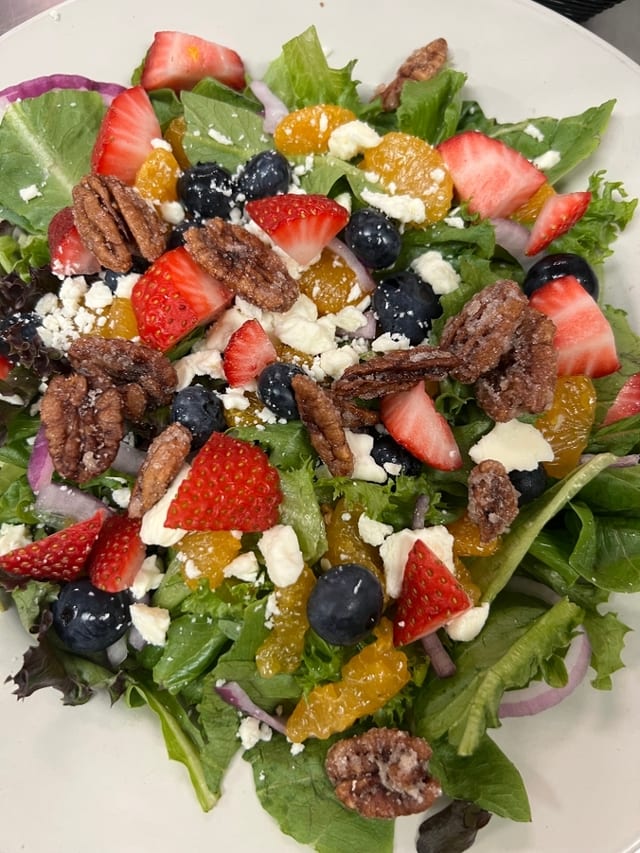 Berry Pecan Mandarin Salad.