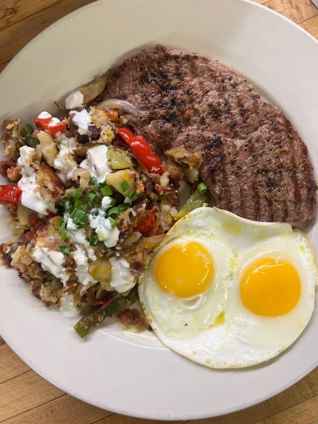 Steak and Eggs.